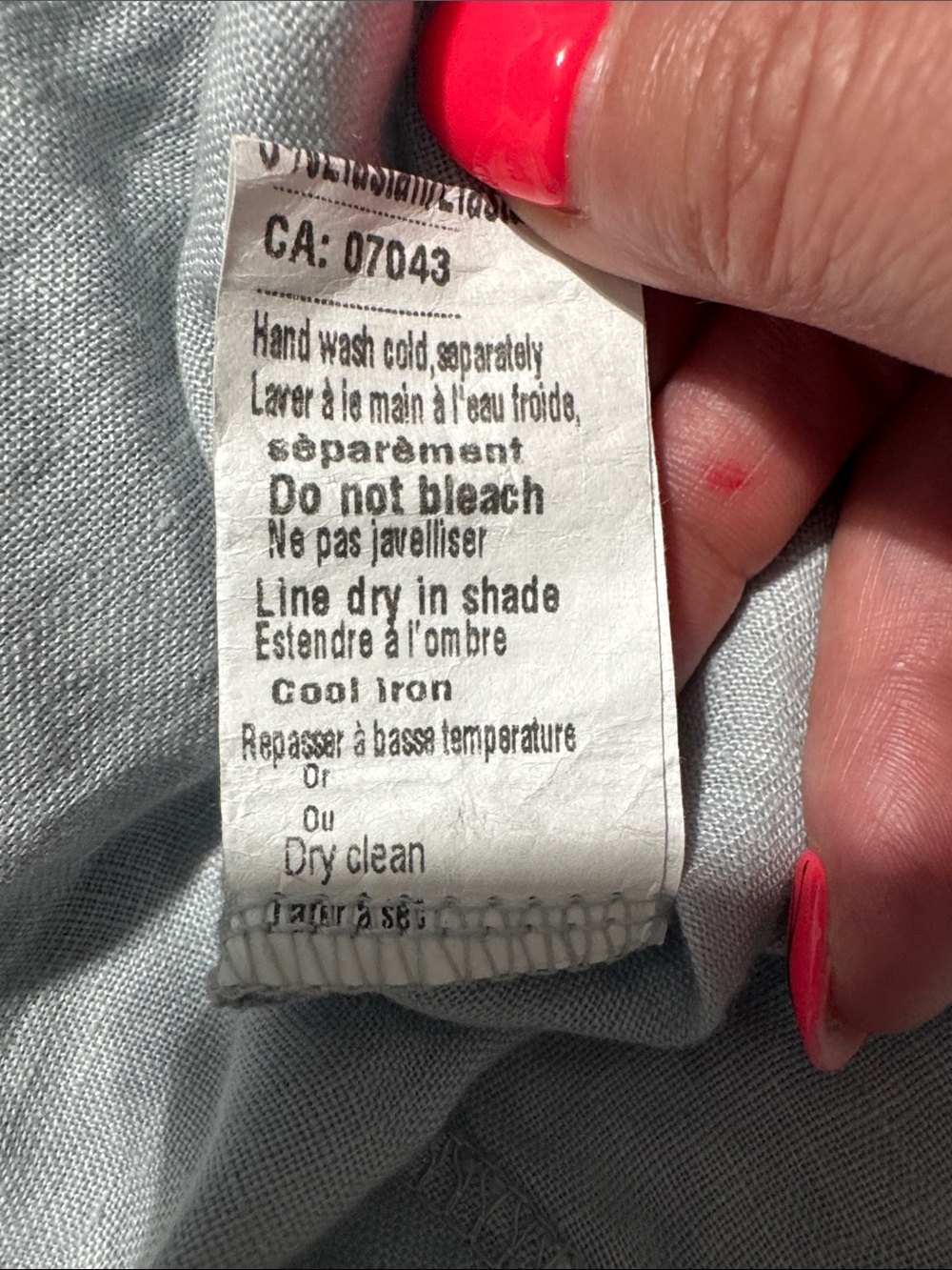 Alessia Pacini Italian Linen Dress Blue Handkerchief Hem Zip Front Sm Coastal - Picture 5 of 10